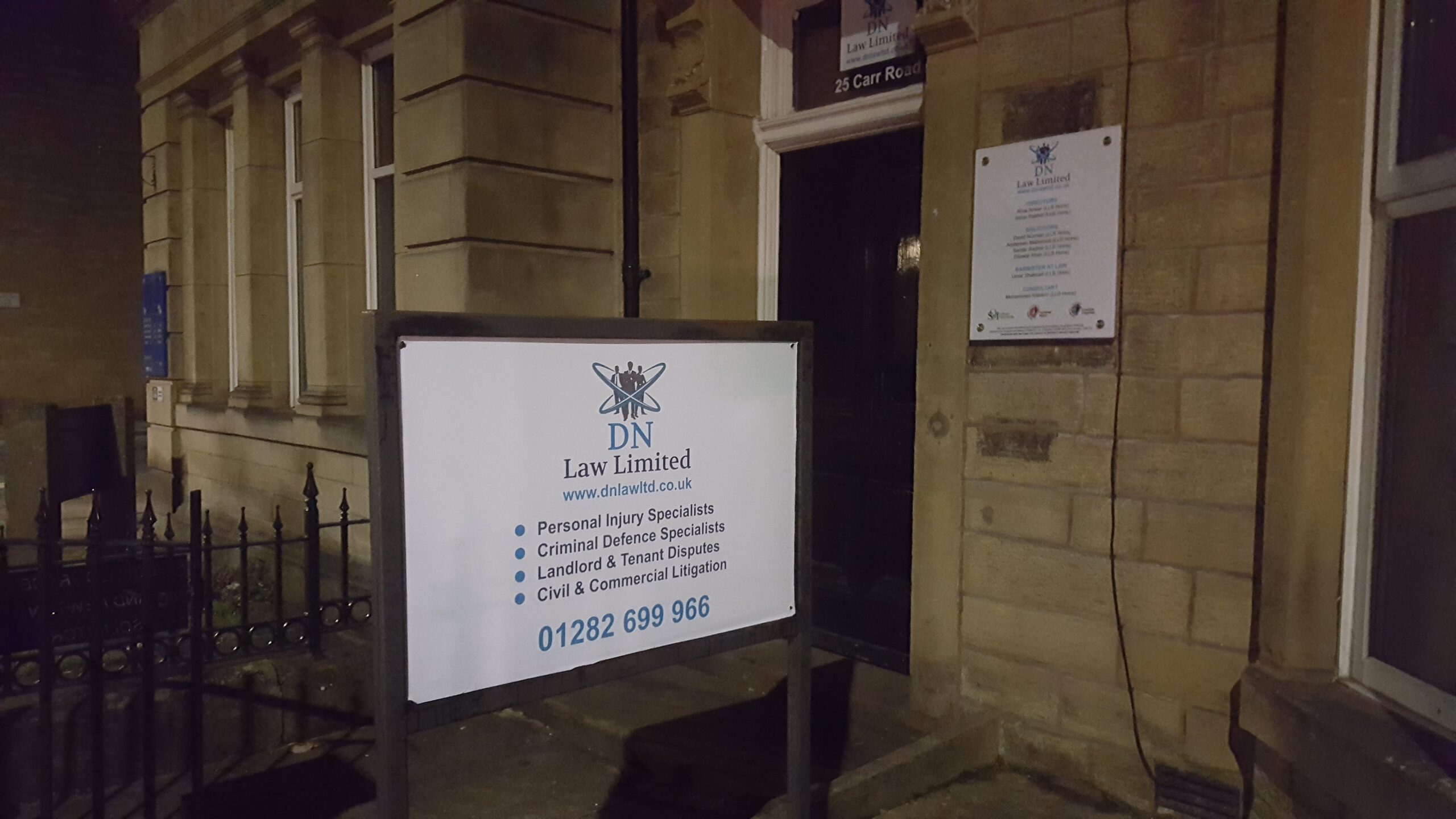 Post-mounted exterior sign